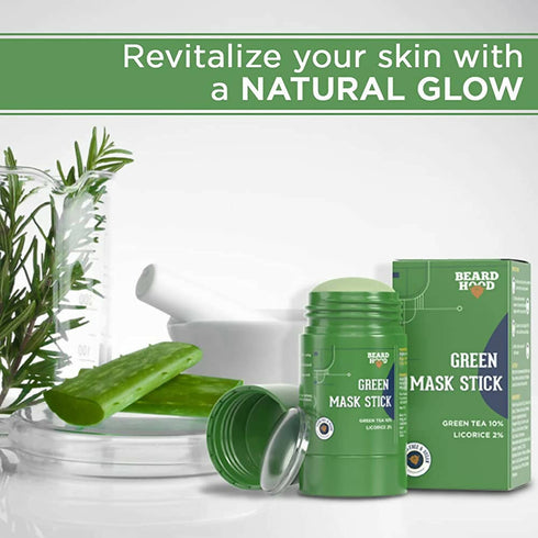 Beardhood Green Tea Cleansing Mask Stick for Face